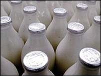 बोतलबंद दूध