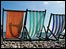 Deckchairs on the beach