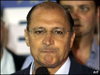 O candidato tucano Geraldo Alckmin