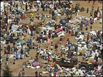 Homem ferido no Quênia