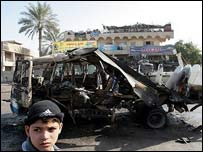 Bağdat'ta bir patlama yeri