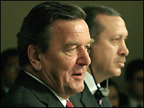 Gerhard Schroeder ve Tayyip Erdoğan
