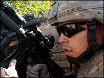 Diyala'daki bir ABD askeri