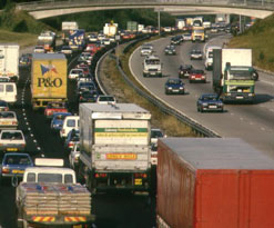 Traffic Jam on a motorway