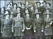 Joan Blackburn as a Land Army girl