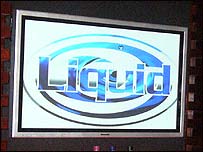 A screen showing "liquid"