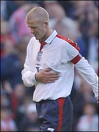 David Beckham, meia da seleção inglesa e do Real Madrid