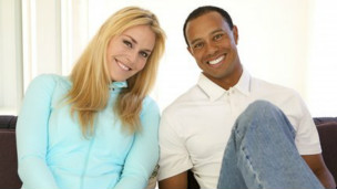 伍茲和沃恩在Facebook上公布的合影。