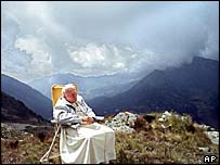 O papa João Paulo 2º