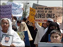 لاپتہ افراد کے لیے مظاہرہ