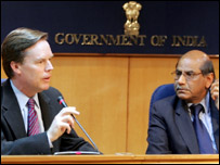 श्याम सरन और निकोलस बर्न्स