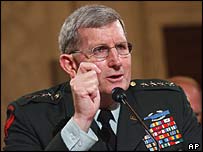 امریکہ  کی بری فوج  کے سربراہ جنرل شومیکر 