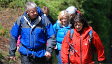 Heading up the road from the pub