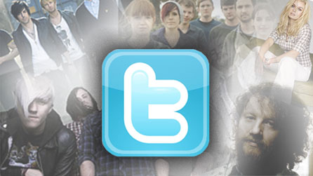 Collage of Welsh artists using Twitter