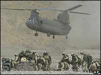 هلی کوپتر شنوک در افغانستان