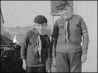 Chris Stumbles (right) as a cub scout in the '50s