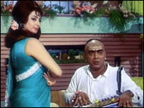 पड़ोसन में सायरा बानो के साथ महमूद