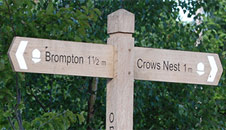 signposts in Cwm
