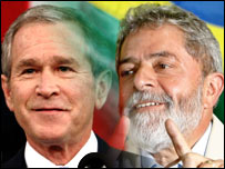 George W. Bush e Luiz Inácio Lula da Silva