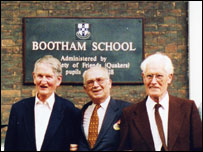 Harry Baum with David and Michael Hughes.