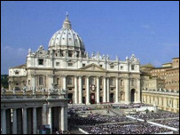 Quảng trường thánh Peters ở Rome