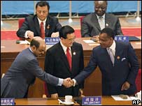 Líderes na cúpula de Pequim