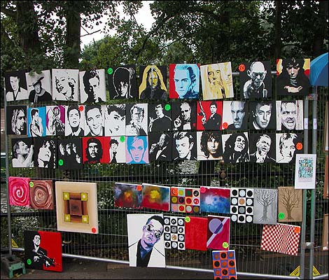 Some of the diverse atwork on display