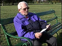 Joe reading his poem