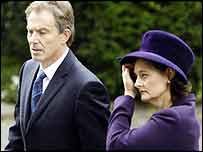 ٹونی بلیئر اور ان کی اہلیہ شیری بلیئر