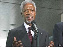 O secretário-geral da ONU, Kofi Annan