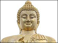 A Buddha statue in Sri Lanka