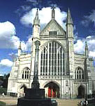 Photograph showing the impressive Winchester Cathedral