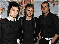 Muse at the 2007 MTV Europe Awards. Photo: MTV