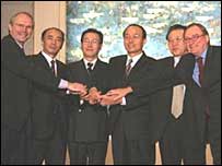 شرکت کنندگان در اجلاس پکن