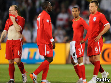 حزن لاعبي انجلترا