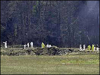 united 93 uçağının enkazı