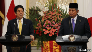 安倍晋三和尤多约诺