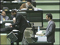 احمدی نژاد در مجلس