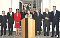 سولانا و وزيران خارجه کشورهای عضو دايم شورای امنيت و آلمان