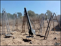 سکوهای پرتاب موشک قسام در غزه