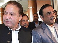 नवाज़ शरीफ़ और आसिफ़ अली ज़रदारी