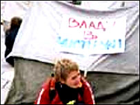 студентські намети в Сумах (фото з вебсайту Чиста Україна)