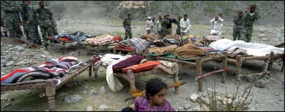 بالاکوٹ میں امدادی کام