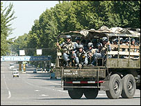 Andican'da Özbek askerler