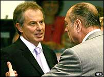 Tony Blair ve Jacques Chirac