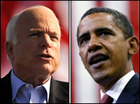 Hai ứng viên McCain và Obama