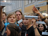 Ambientalistas protestam em Poznan, na Polônia (AFP)