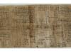 The papyrus has 84 mathematical problems on it, one is known as the ‘St Ives problem’.  © Trustees of the British Museum
