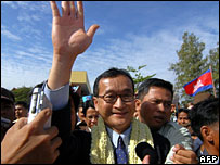 Lãnh tụ đối lập Sam Rainsy