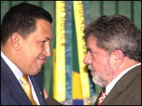 Hugo Chávez e Luiz Inácio Lula da Silva
